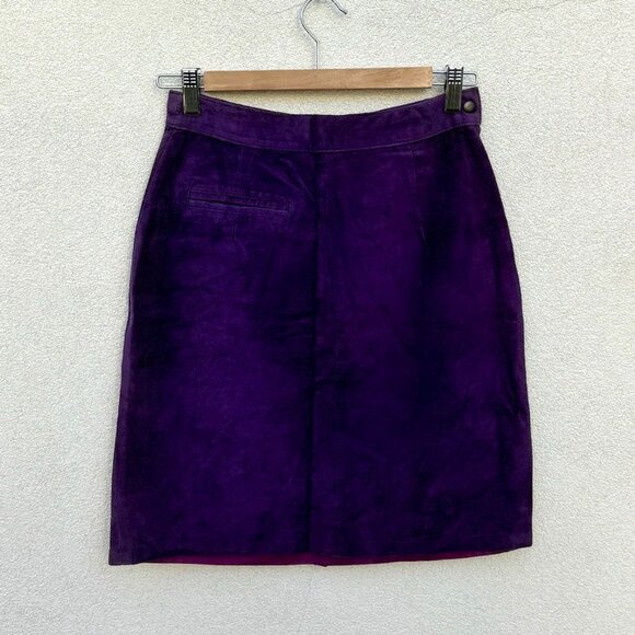 Pia Rucci Dresses & Skirts - Vintage Purple Suede Skirt by Pia Rucci